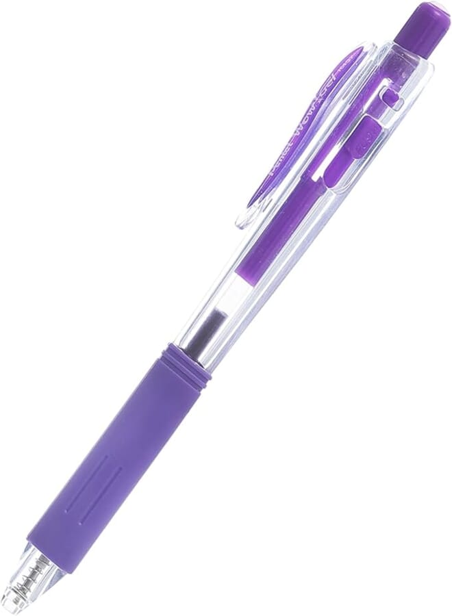 Pentel K437 Mechanical Purple Ink Pen Durable Tool That Withstand Daily Use With Eco-Friendly Material